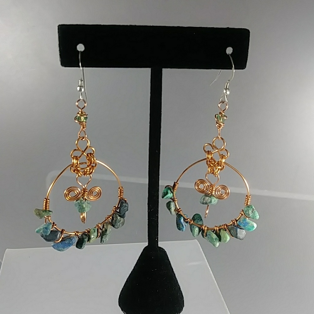 'The Wilma' Turquoise Earrings by Vekasy's